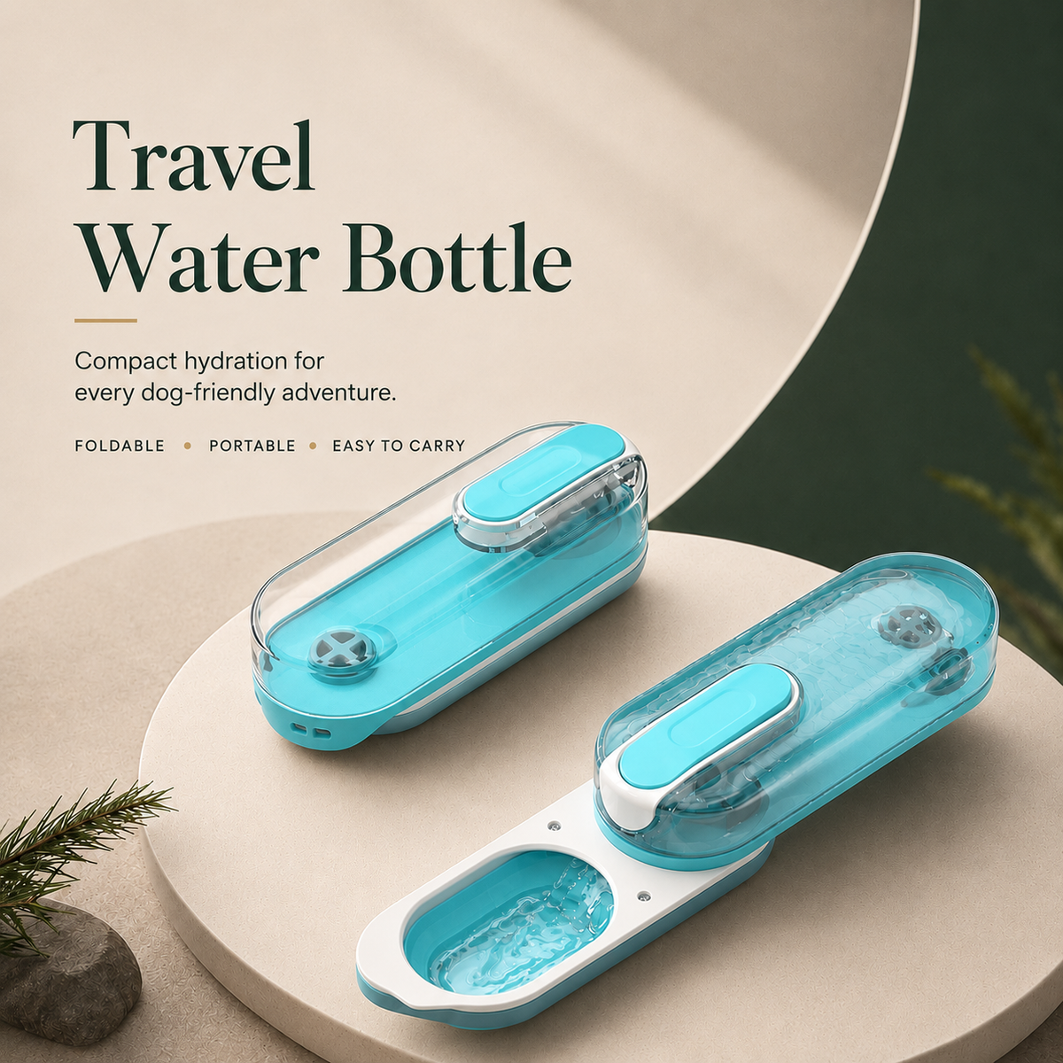 HydroPup™ Portable Dog Water Bottle | Leak Proof Travel Bottle & Bowl in One